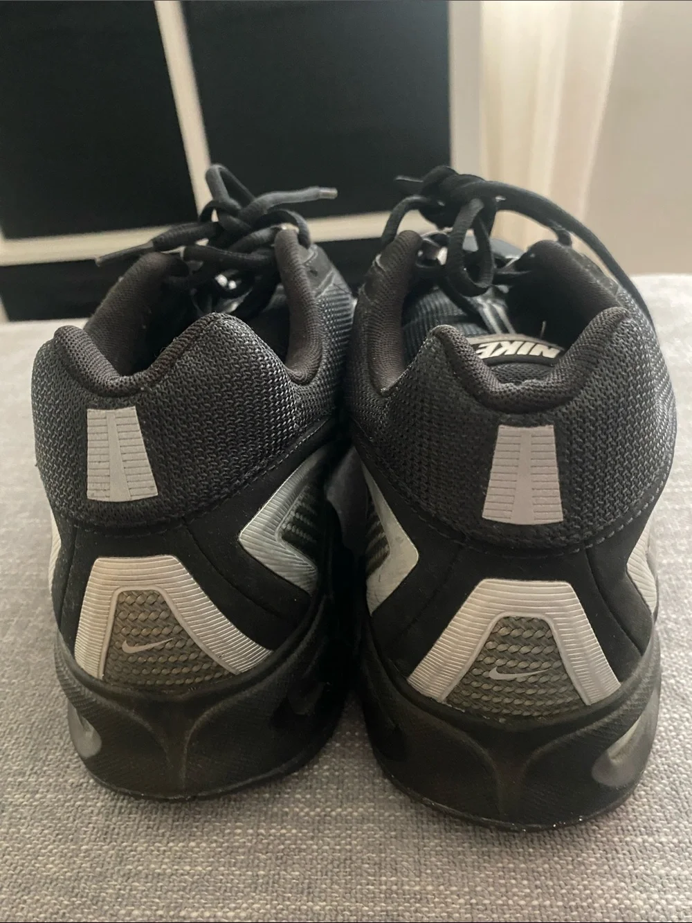 Nike Men’s Black with White Air Max Torch 3 Running Shoes 14